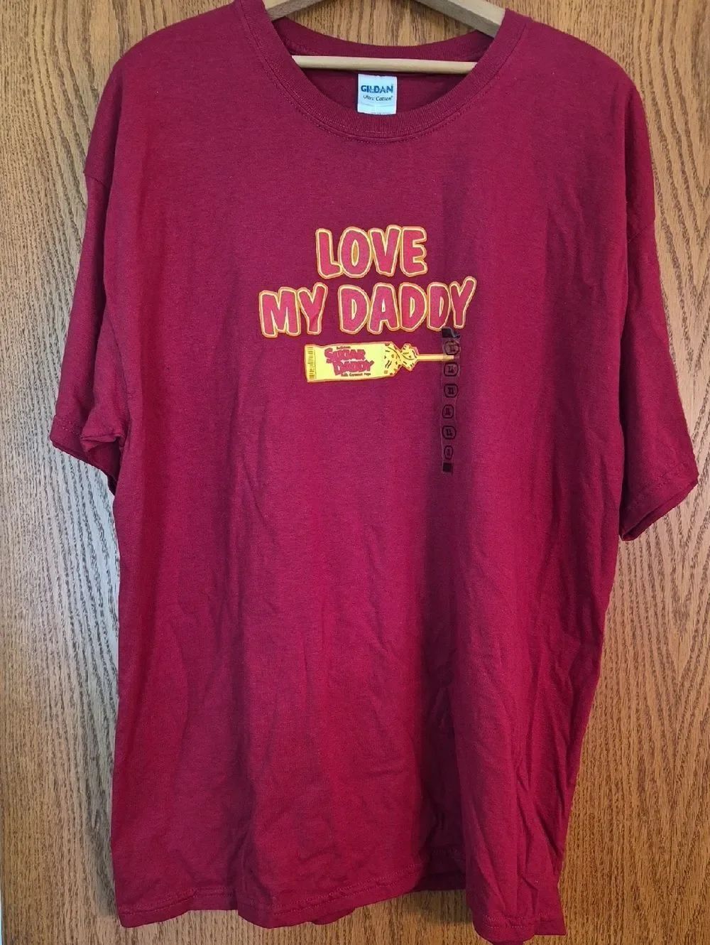 NWT Steve & Barry's "Love My Daddy - Sugar Daddy Candy" Novelty Tee Shirt Sz XL